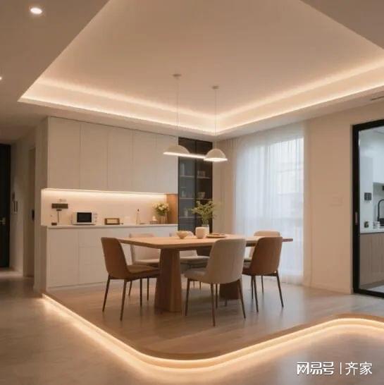 家的现代简约餐厅温馨到犯规！AG真人百家家乐平台哇塞 这(图2)